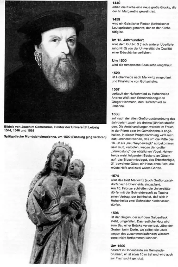 Hohenheida Geschichte Seite