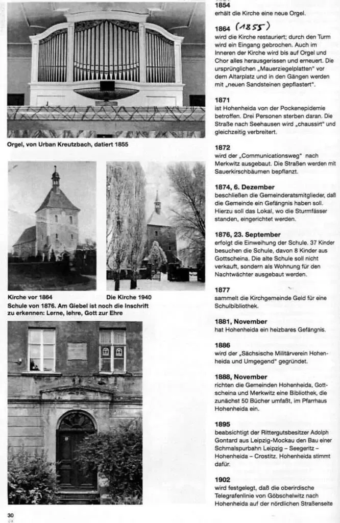 Hohenheida Geschichte Seite