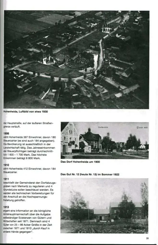 Hohenheida Geschichte Seite