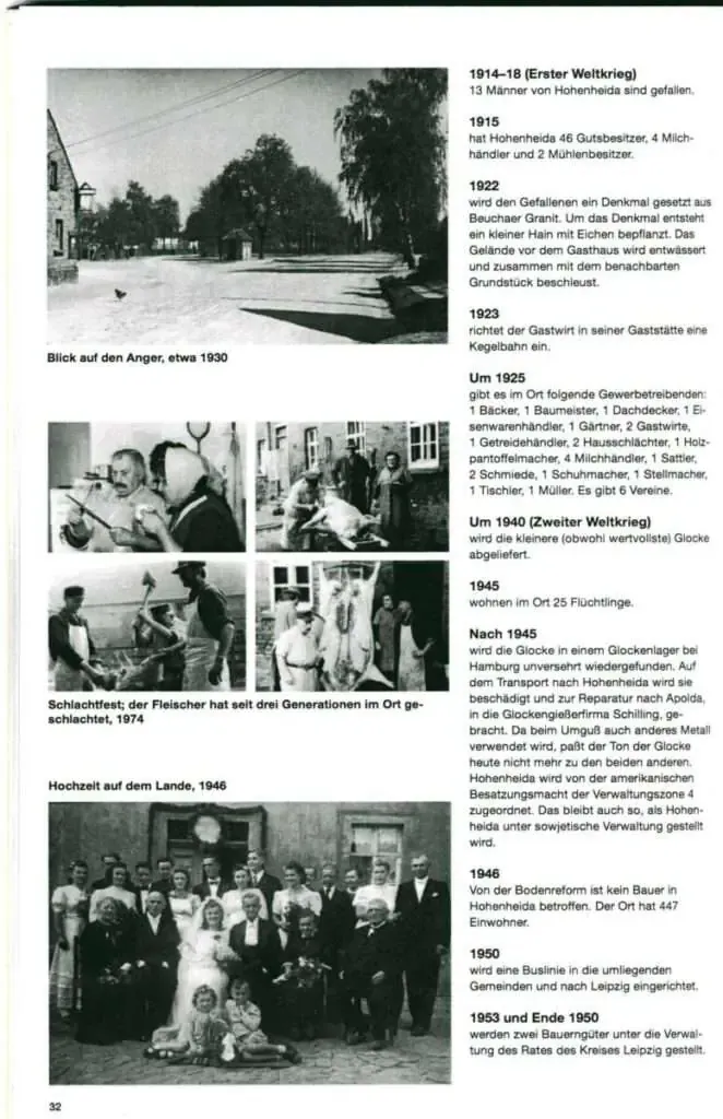 Hohenheida Geschichte Seite