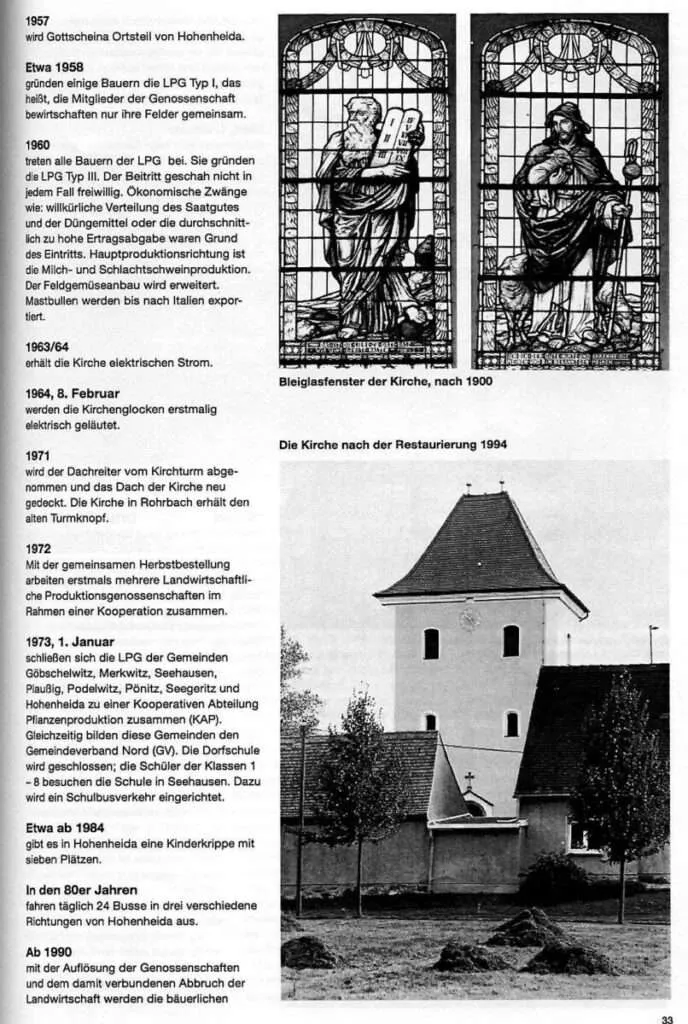 Hohenheida Geschichte Seite