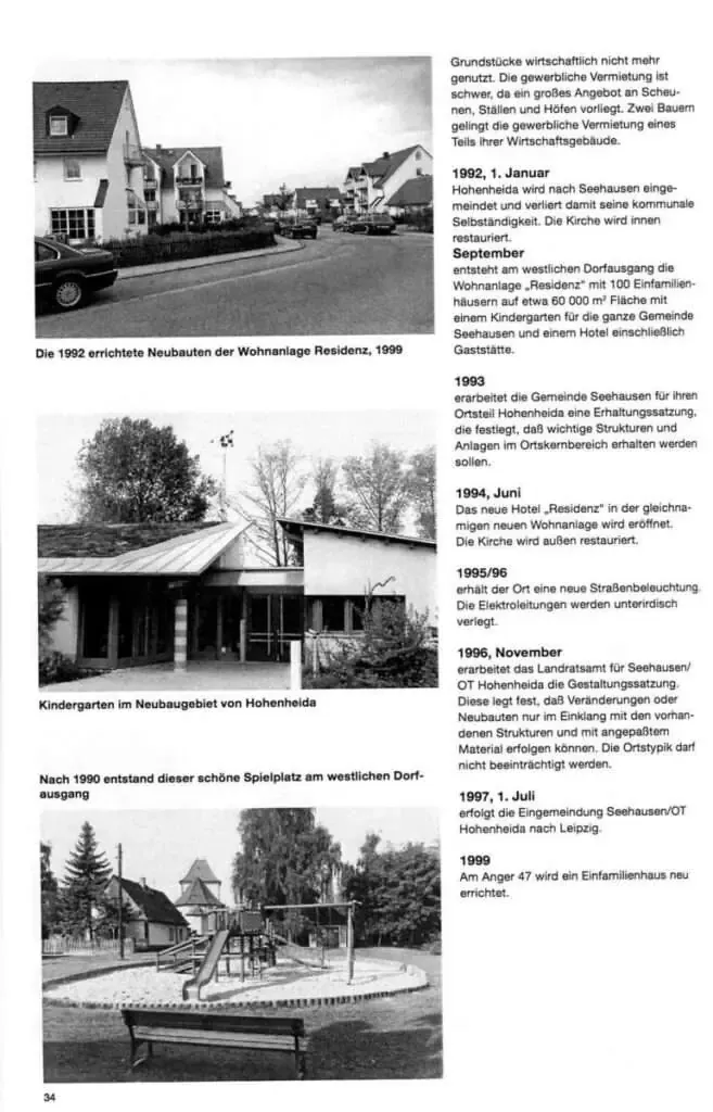 Hohenheida Geschichte Seite